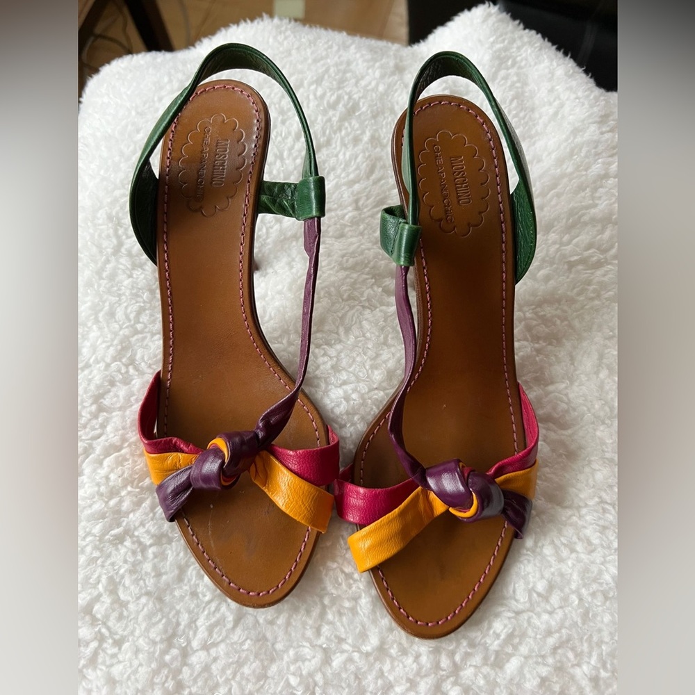 Moschino heels- multi color